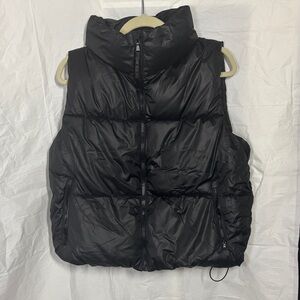 Old Navy Charcoal Quilted Vest